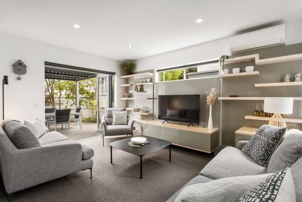 Convenient Urban Townhouse 2 Carparks Available Apartment Christchurch Exterior foto